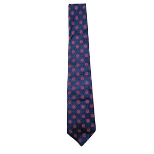 Burberry London Men's Geometric Hand Sewn Silk Neck Tie Width 3"